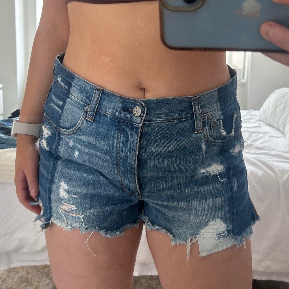 Vintage High Rice Festival Jean Shorts